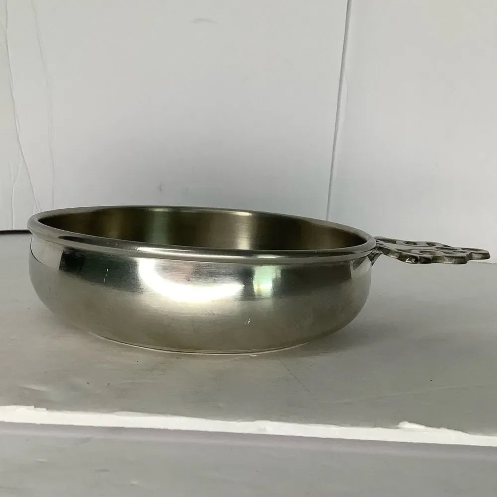 Vintage Woodbury Pewterers Porringer Bowl 5